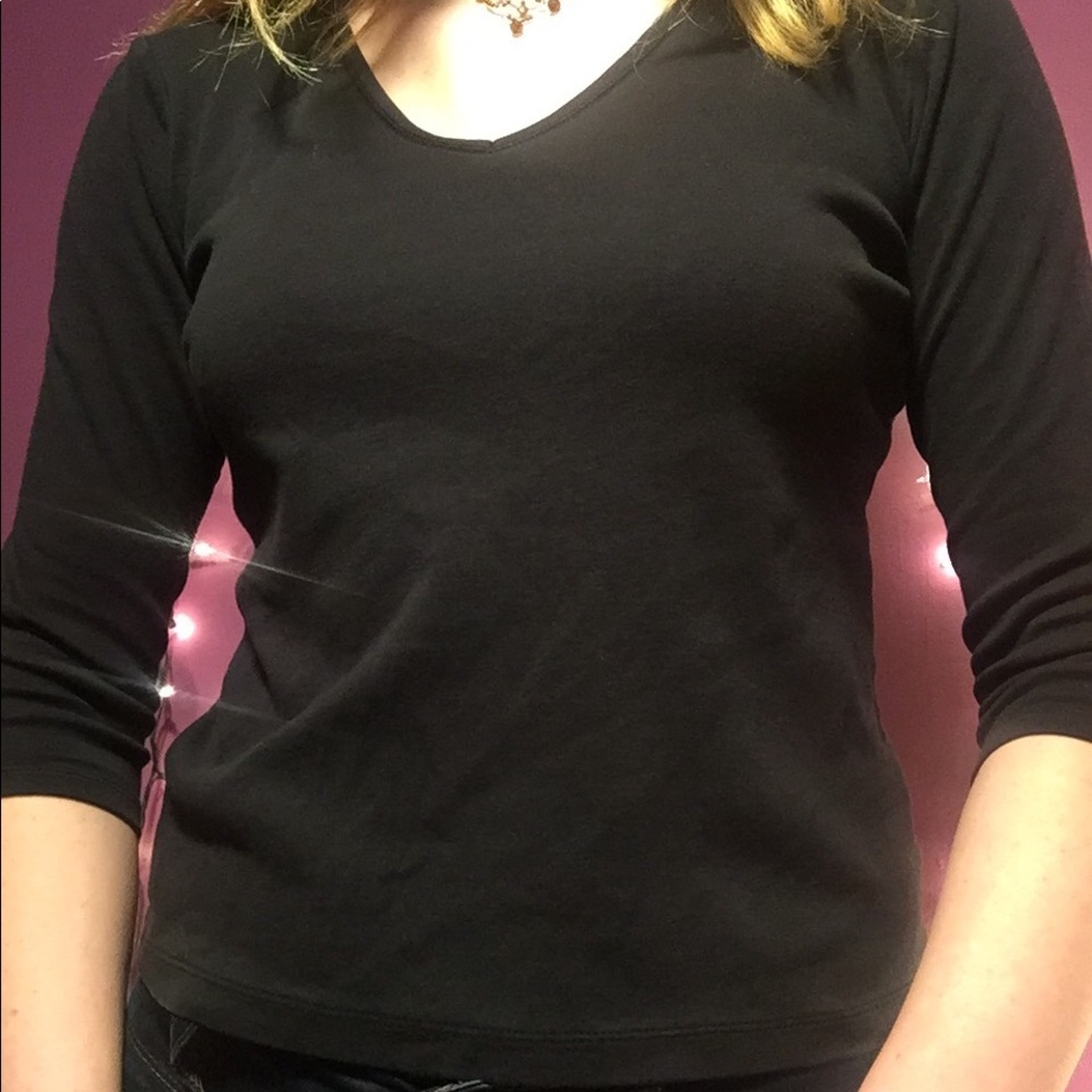 Classic Black Half Sleeve Tee
